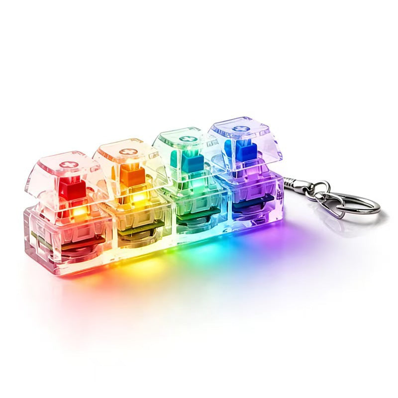 Keyboard Key Fidget Toy with Keychain
