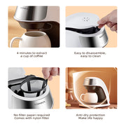 New Coffee Machine Fully Automatic Home Office Mini Portable Coffee Maker