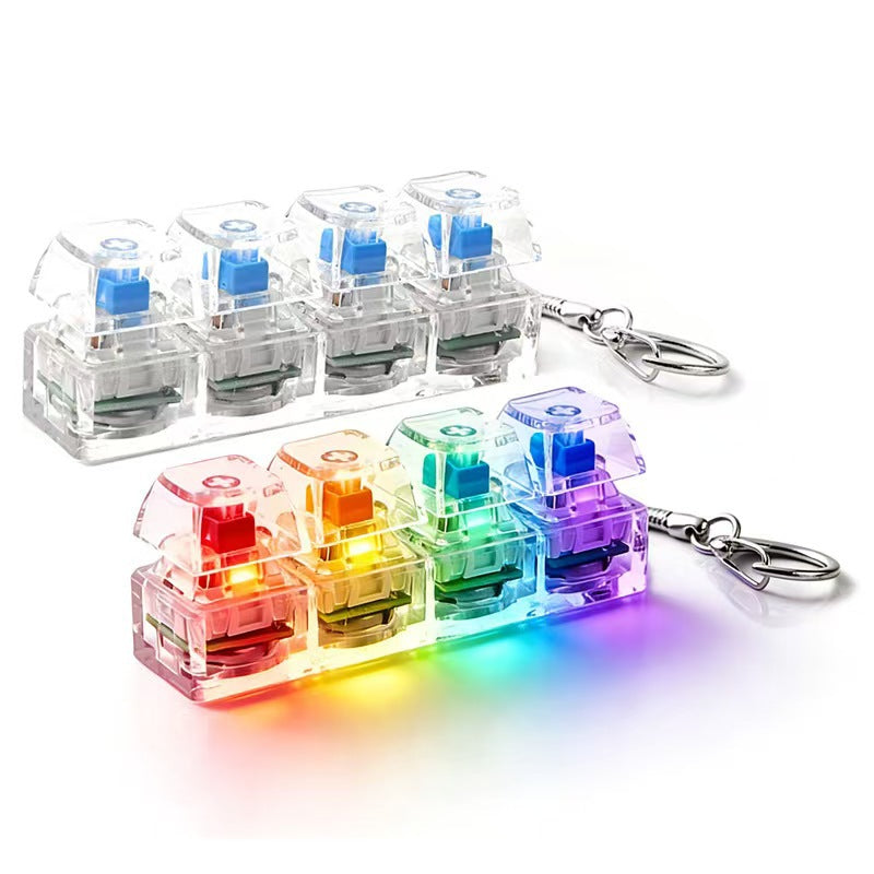 Keyboard Key Fidget Toy with Keychain