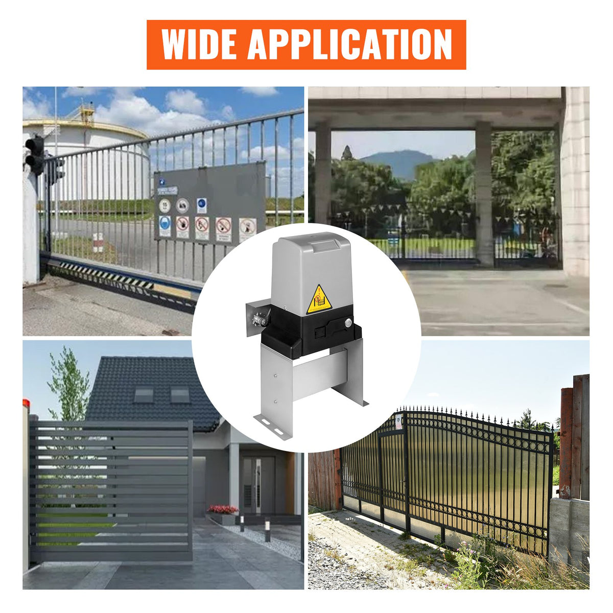 Automatic Sliding Gate Opener Driveway Operator Infrared Sensor