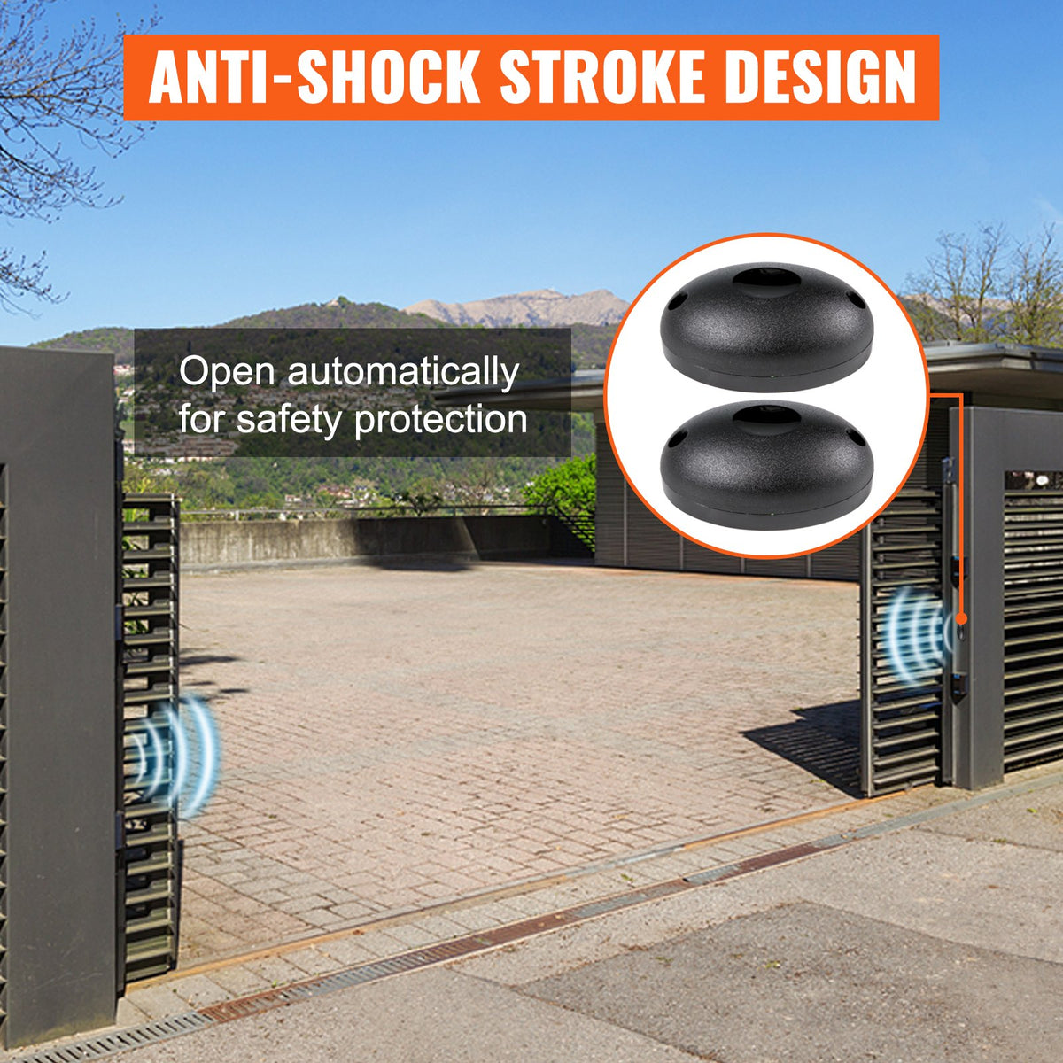 Automatic Sliding Gate Opener Driveway Operator Infrared Sensor